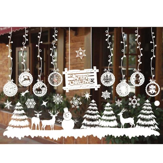 Christmas Decoration Wall Window Glass Xmas Stickers Decal Patch Home Decor