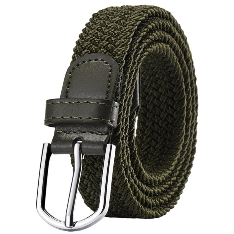 Stretchable Woven Nylon Belt Adjustable Waist Sizing Comfortable Wear Girdle Unisex Design Waistband Clothing Accessory