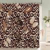 Home shower curtains for bathroom waterproof fabric Nordic style Color love Leopard pattern bathroom Curtains shower curtain