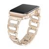 Luxury Metal Diamond Bracelet for Apple Watch Band 49 44 41 42mm for Iwatch 8 7 SE 6 5 4 3 38 45 40mm Stainless Steel Strap Smartwatch Accessories