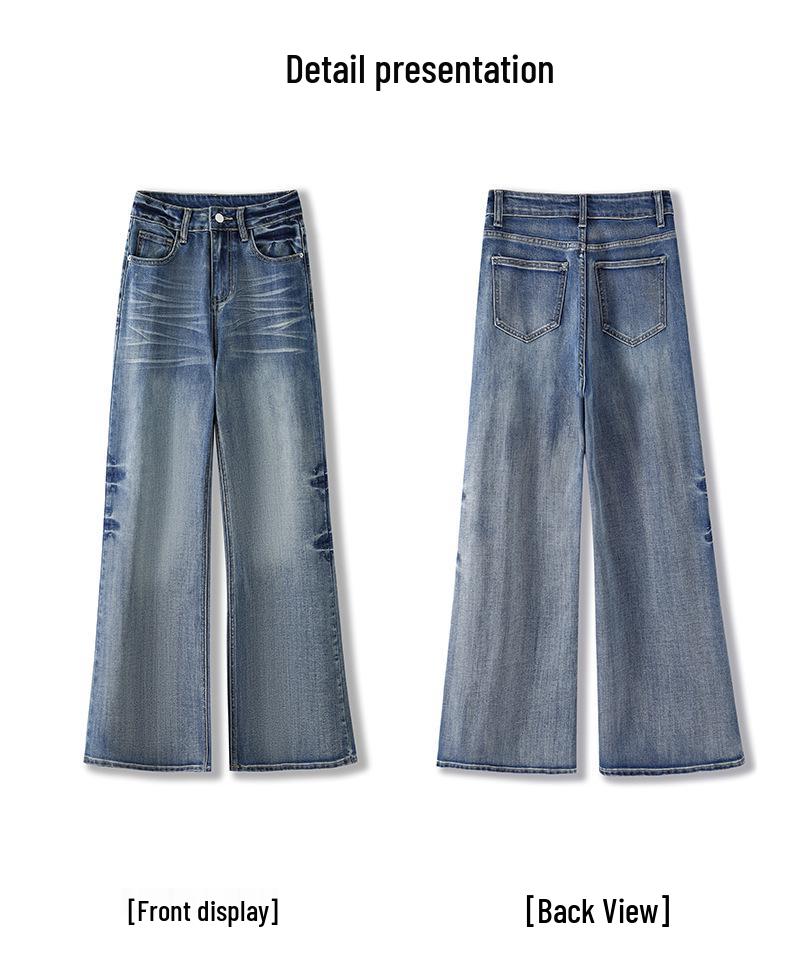 Dammode Jeans med mikro-utsvängd benvidd - Icke-klistriga, slimmande, höst-/vinterdesign
