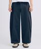TAKEASY One-Pleat Barrel Fit Cotton Pants (Navy)