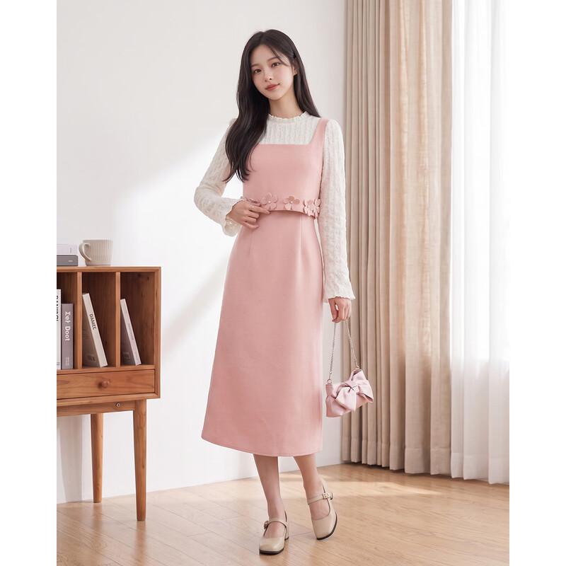 IEF French Style Faux Two-Piece Slim-Fit Dress