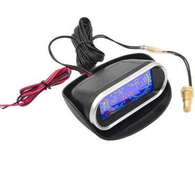 Car Truck 2 In 1 Lcd Gauge Water Temperature Meter +Voltmeter With 1/8 Npt Temp Sensor Water Temp Gauge For Auto Cars 12V/24V