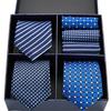 Men'S Formal Tie Bow Tie Pocket Towel 7-Piece Suit High-End Suit Small Square Scarf Retro Pattern Groom Wedding