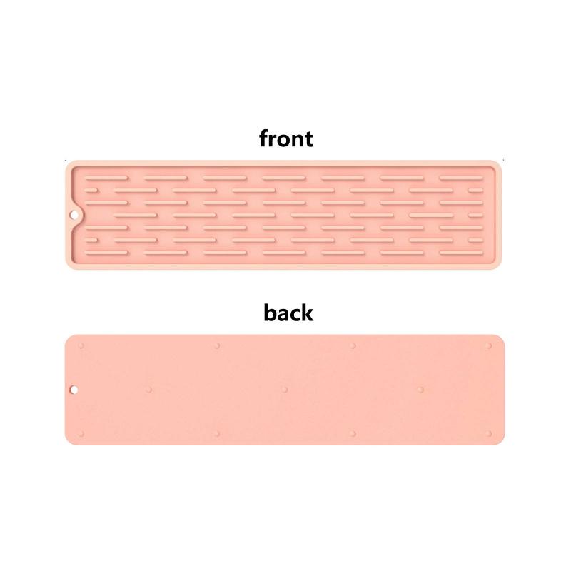 Silicone Drainer Mat Anti Slip Sink Tray Tableware Cushion Organizer Kitchenware Protection Mat Kitchen Storage Pads