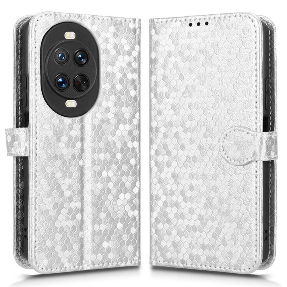 For Huawei nova 14 Pro 5G Wallet Case Dot Pattern Imprint PU Leather Phone Cover with Wrist Strap