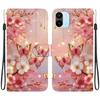 Handmade PU Leather Flip Case for Redmi A1/Redmi A2 Anti-Slip Shockproof Cover with Wrist Strap & Heart/Rose Cat Designs