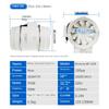 3''4''5''6'' Exhaust Fan Silent Inline Pipe Duct Fan Bathroom Extractor Ventilation Kitchen Toilet Wall Air Clean Ventilator
