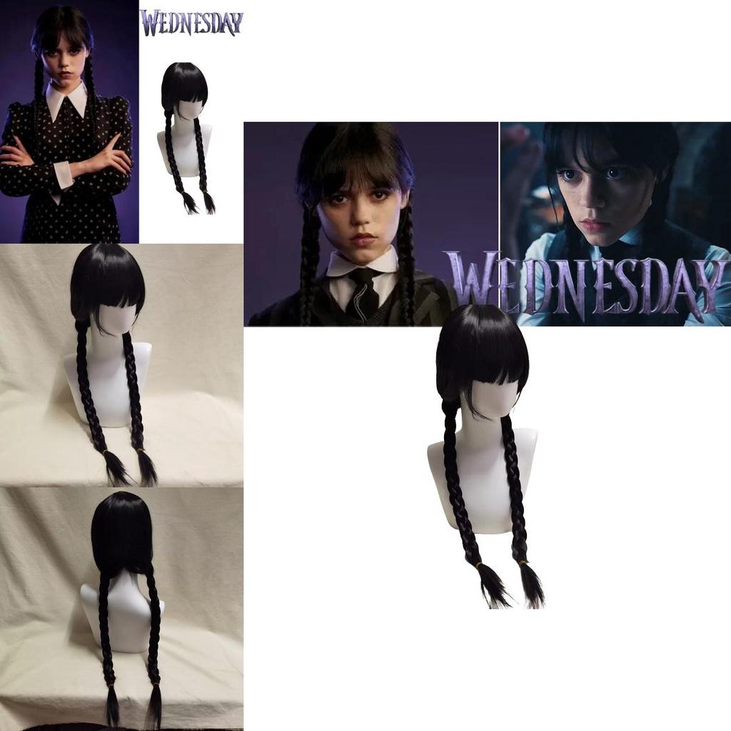 Wednesday Addams Braided Hair Perfect For Halloween Xmas Fancy Party