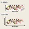 Flower Branch Bird Hand Painted Window Stickers Self Adhesive Outdoor Balcony Glass Home Wall Beautify Decor Decal