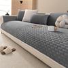 New High-End Simple Plush Sofa Cover Autumn Winter Heat Retention Warm Non-Slip Fixed Cushion Sofa Cover Cat-Scratch Resistant