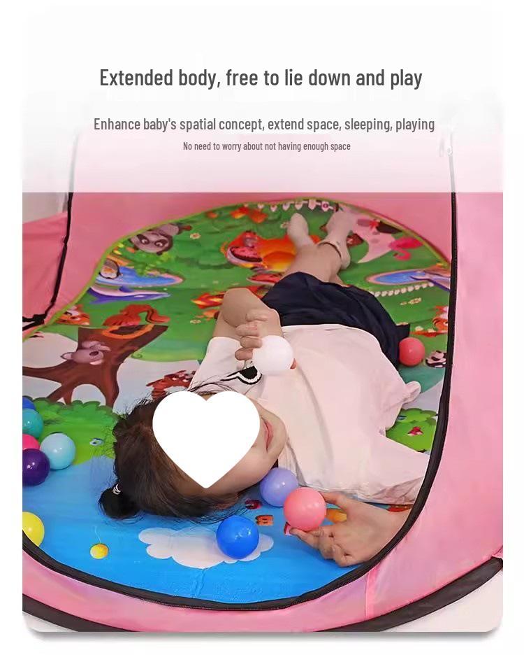 New Model Kids' Quick-Open Sunshade Tent: Portable & Folding for Indoor/Outdoor Use