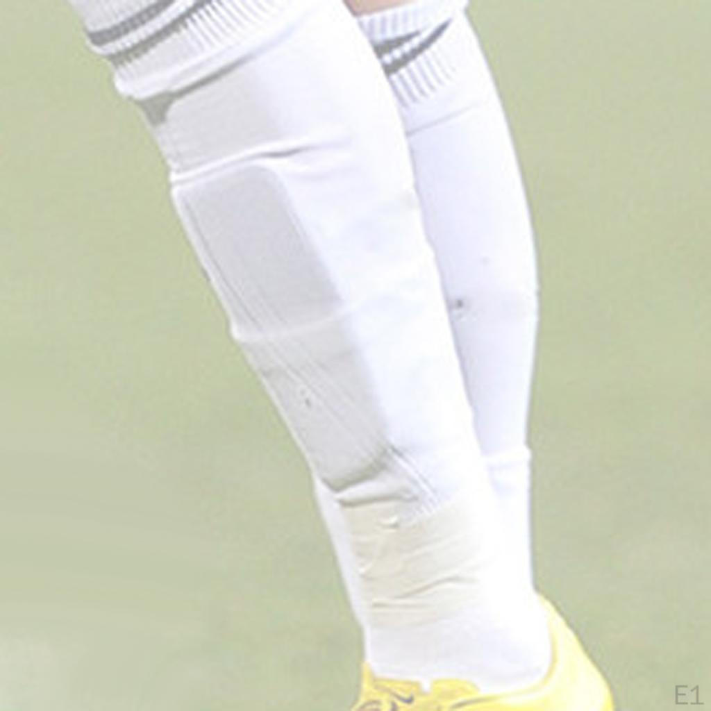 1 Set of Soft Comfortable Shin Guards Soccer Protective Football Pads Leg Basketball Training