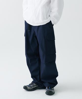 [City Leisure] Wide Belted Cargo Pants [Navy]