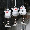 Ghost Bell Resin Hanging Ornament Halloween Mini White Ghost Decoration for Indoor Outdoor Rearview Mirror Decor