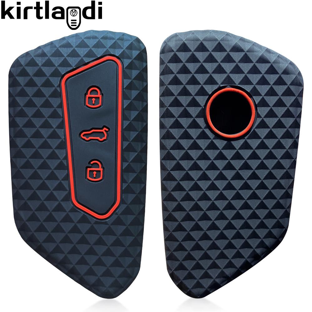 

Silicone Key Cover Remote For Skoda Octavia A8 MK4 MK8 For VW GTI Golf 8 ID-4 For Seat Leon Fr Mk4 Cupra Formentor Protection