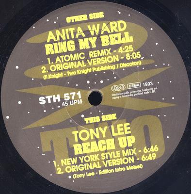 12inch Record ANITA WARD / TONEY LEE - Ring My Bell / Reach Up  STH571 Streetheat Musi 1993 Germany Dance & Electronica Used