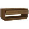 Coffee Table Honey Brown 80x80x45 Cm Solid Pine Wood
