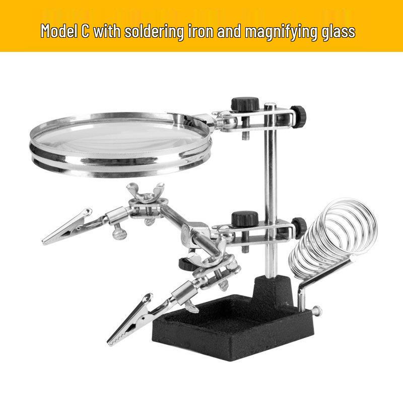 Rotating Universal Soldering Iron Stand with Clip for Jewelry Repair and Welding