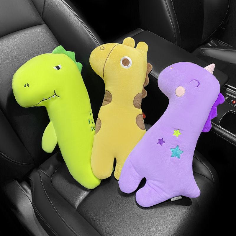 Cartoon Neck Pillow & Shoulder Cover for Children’s Car Seatbelt