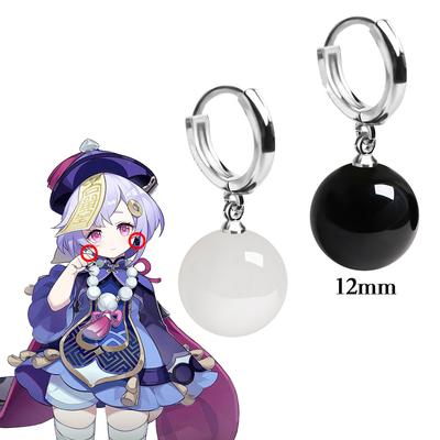 Mode Perlen Hoop Ohr Spiel Genshin Impact Qiqi Cosplay Ohrringe Tartaglia Ohrclip Niedlich Anime Halloween Accessoire Requisiten Schmuck