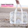 Bolsa de Almacenamiento Portátil Transparente Impermeable para Viaje, Baño, Separación Húmedo-Seco