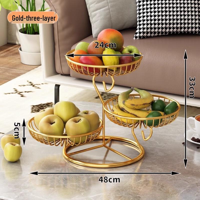 Jingyuheng Tiered Fruit and Snack Basket