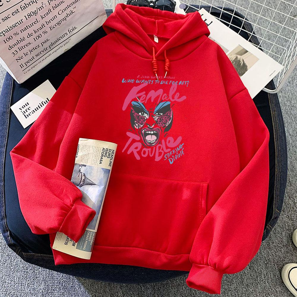 Musical Female Trouble Hoodies for Women/Men Winter Casual Printing Sweatshirts Roupas Femininas Sudaderas Hoody