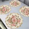 High Quality Flower Shaped Placemat Diatomaceous Mud Non-slip Place Mats Heat-Resistant Absorb Water Cup Coaster Kitchen