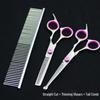 Pet Grooming Curved Scissors Set - Professional Dog Hair Trimming Tool