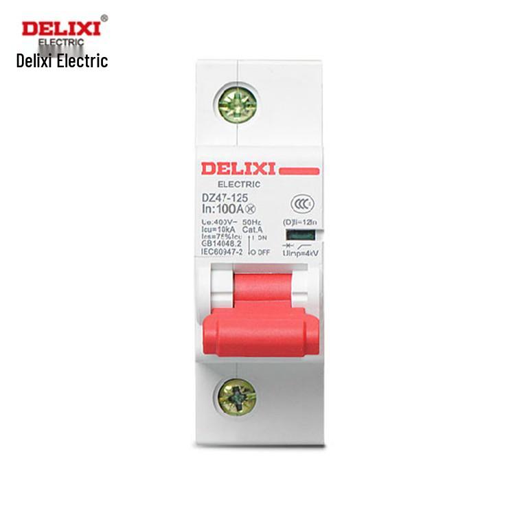 DELIXI DZ47-125 100A/125A Type D Miniature Circuit Breaker for High Current