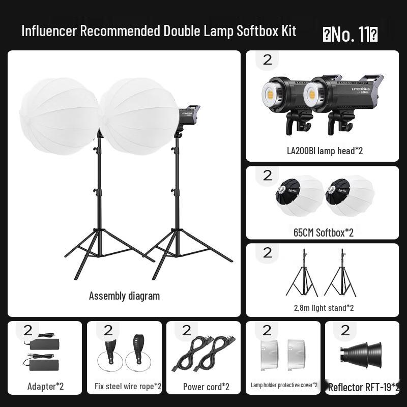Godox LA200Bi Bi-color LED Video Light Kit