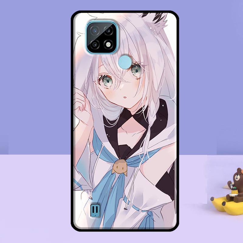Shirakami Fubuki Hololive Case For Realme C75 C67 C61 C55 C53 C51 C35 C21Y C25S GT 7 Pro 6 6T 10 11 12 13 14 Pro Plus