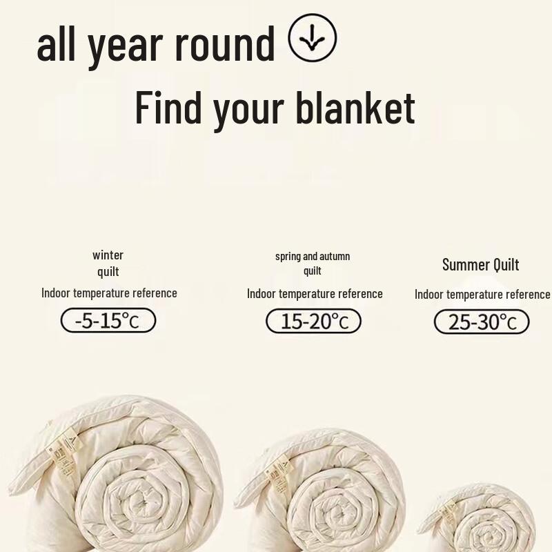 LISM Thickened Jacquard Soy Fiber Winter Quilt