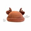 Solid Color Melon Skin Hat Cotton Beanie Hat Unisex Landlord Hat  Outdoor
