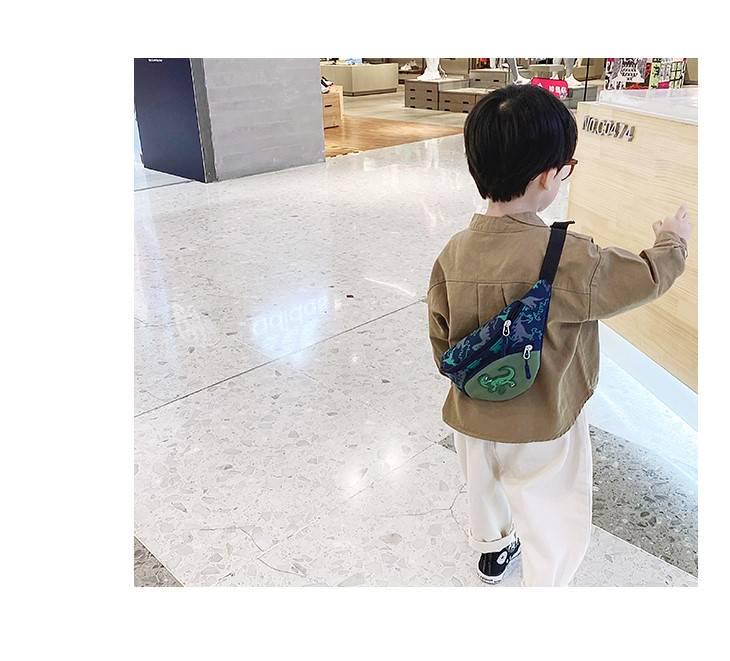 Kids Dinosaur Waist & Crossbody Bag: Outdoor Small Backpack & Coin Purse for Boys and Girls