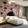 Arazzo da Parete Jujutsu Kaisen Appeso Estetico alla Parete Coperta in Tessuto Stampato Arazzi Decorativi per Camera da Letto Soggiorno Decorazione per la Casa