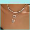 Pearl Star Pendant Necklace For Women Vintage Retro Elegant Summer Jewelry