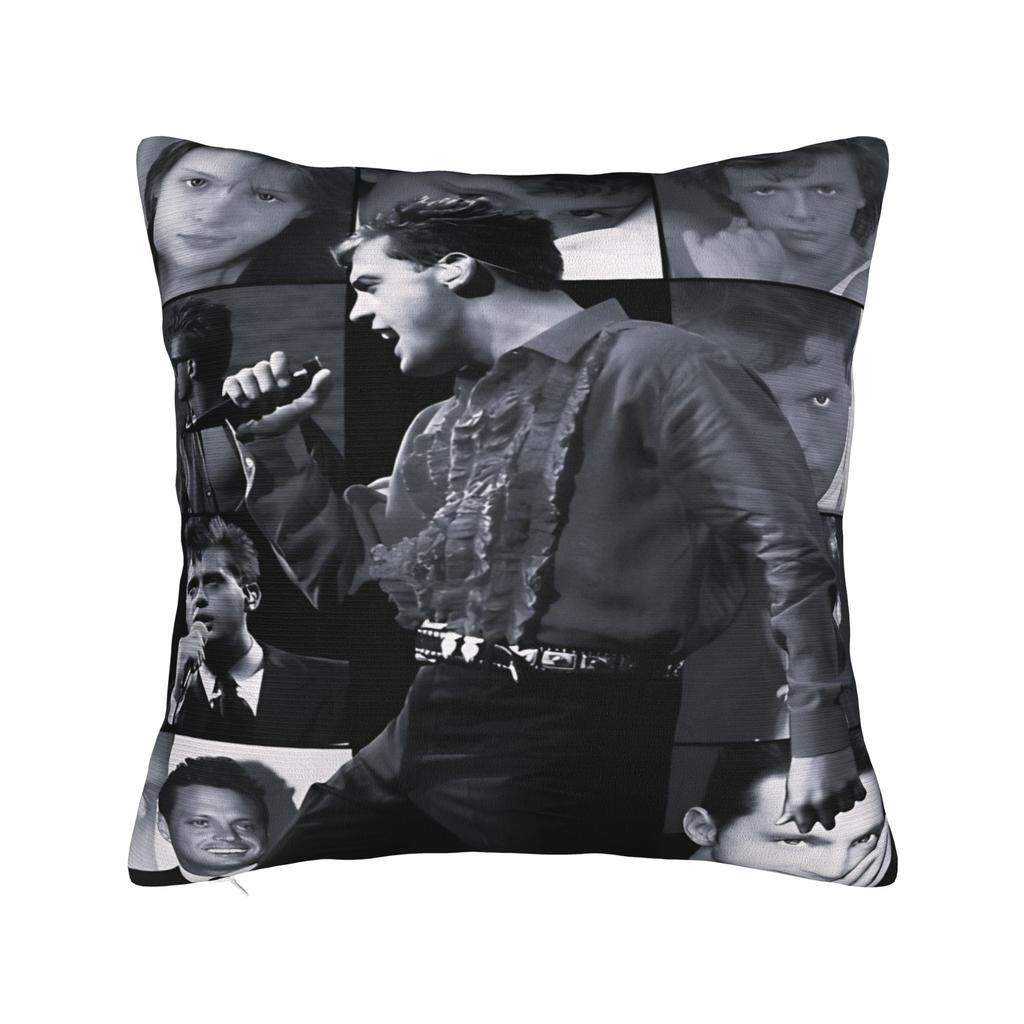 Singer L-Luis M-Miguel Pillow Cover  Retro Trendy Pillow Case For Sofa Couch Bed Living Room Soft Pillowcases Birthday Present