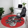 1pc Mushroom Eyes Office Round Area Rug,  Mat Suitable For Office, Under Office Chairs Bedroom Living Room Home Decor, Room Deco