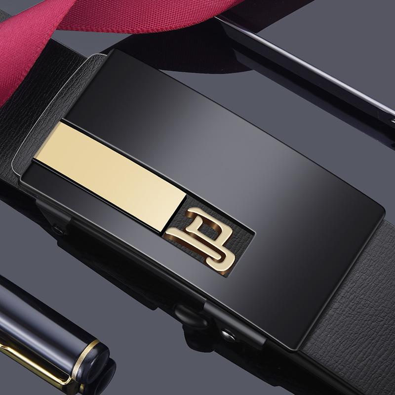 Twelve Zodiac Belts for Men Genuine Leather Toothless Automatic Buckles Inside Belt Lengthening Business Trend