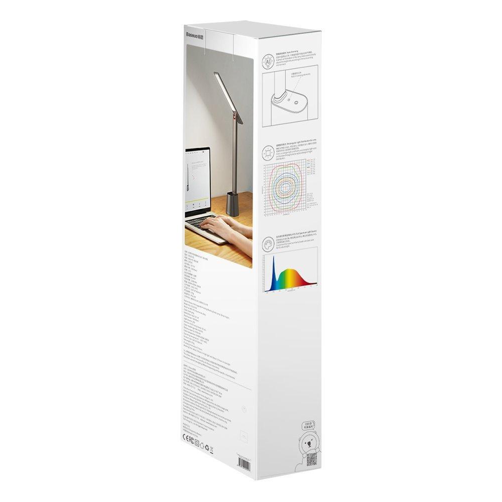 Bezdrátová stolní LED lampa Baseus Smart Eye s baterií 2200 mAh, šedá (Model DGZG-0G)