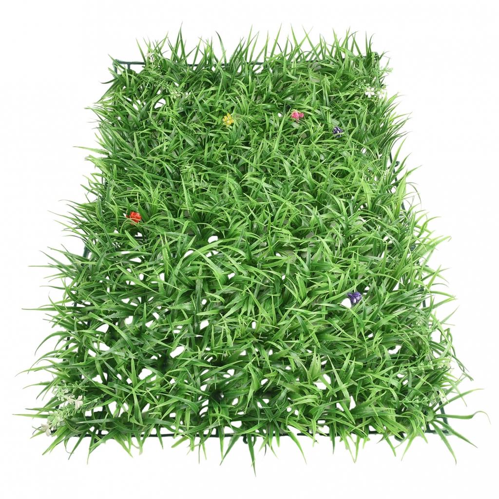 Štvorcová umelá tráva na stenu Svadobná 40*60cm Dekorácia Listy