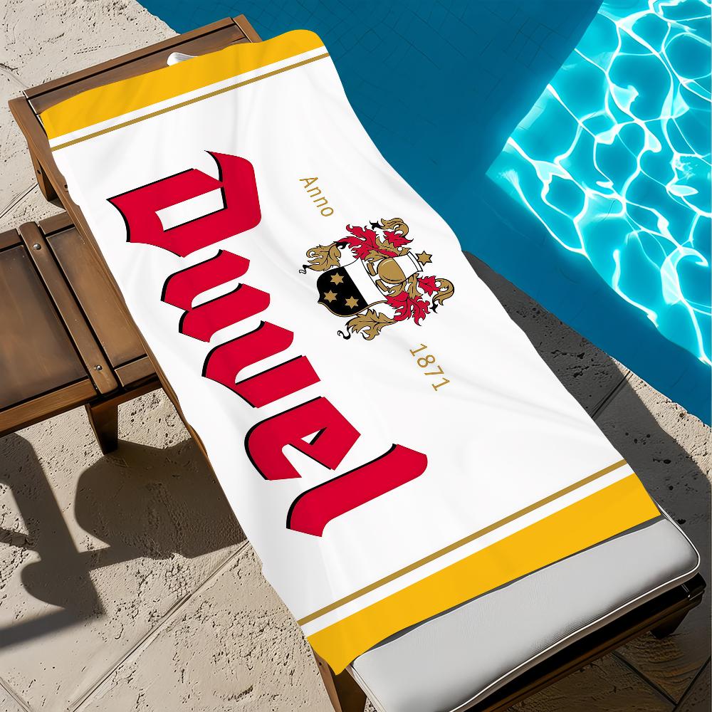 Coole Kunst Bier Mode D-Duvels Handtuch weich Strandtücher Reise schwimmen Pool Badehandtuch Fitnessstudio Spa Heimdekor Geschenk Urlaub