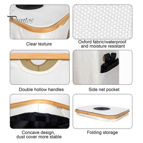 Úložný koš s odnímatelným síťovaným vakem 100L Velkokapacitní koš na prádlo Úložný koš na prádlo s prachotěsným víkem