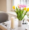 2x Pillar Candles Set of 4 Ivory 40x80mm 9-Hour