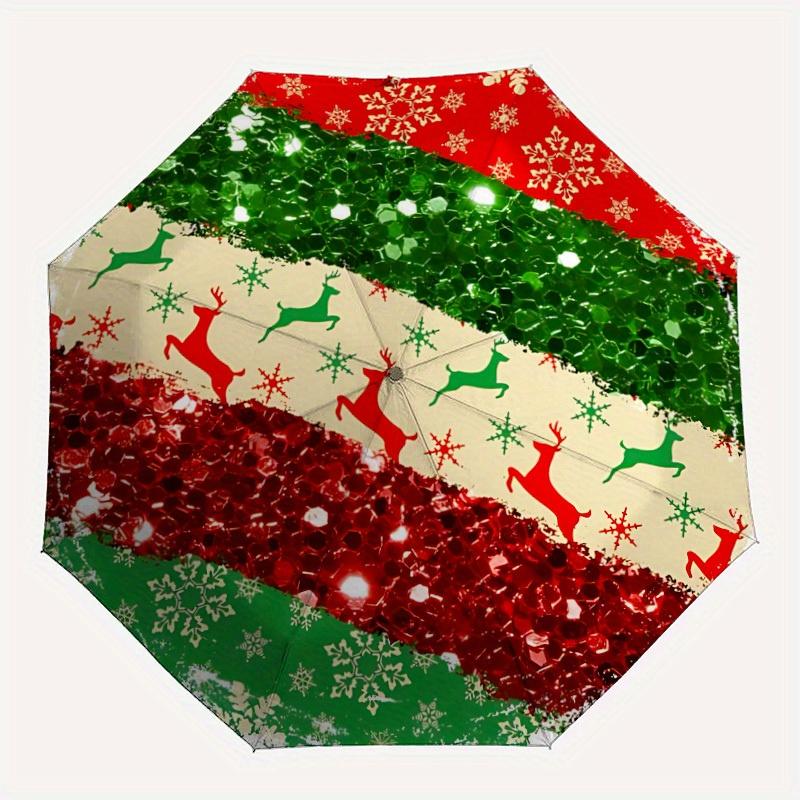 

1pc Christmas ornament Automatic Umbrella 8-Bone Design Compact Gear for Outdoor Travel, Perfect Holiday Gift y250827072
