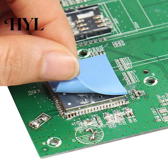 100 Stück 10 x 10 x 0,5 mm Kühlkörper-Silikon-Wärmeleitpad für GPU VGA IC