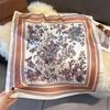 Korean New Versatile Fashion 71 Imitation Silk Square Scarf Women's High-end Sense Neck Protection Neck Scarf Silk Scarf